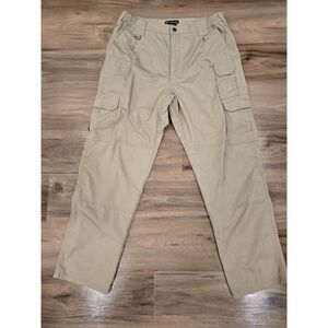 5.11‎ Tactical Series Men's Khaki Beige Military Cargo Rip Stop Trousers W34 L30